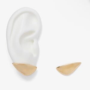 Lady Grey Lobe Earrings in Gold